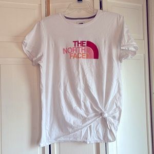 North Face white tee excellent condition